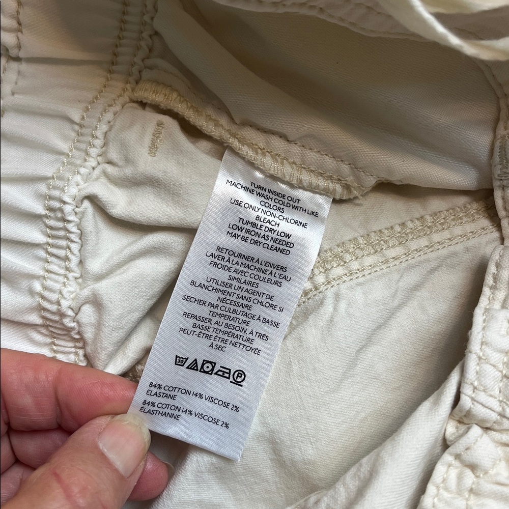 Anthropologie White Utility Cargo Pants - Picture 11 of 12